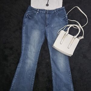 Stylish Blue Flare Women's Jeans